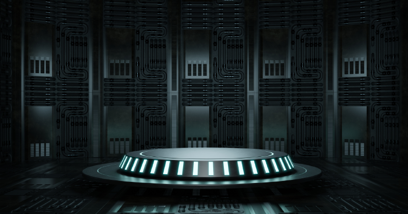 futuristic stage