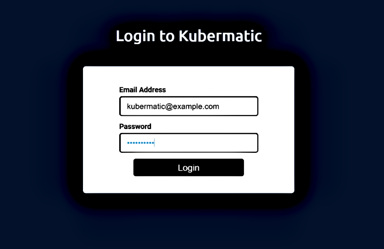 Accessing the Kubermatic Kubernetes Platform Dashboard