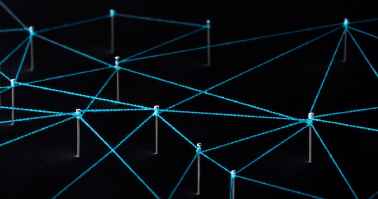 Network of connected dots