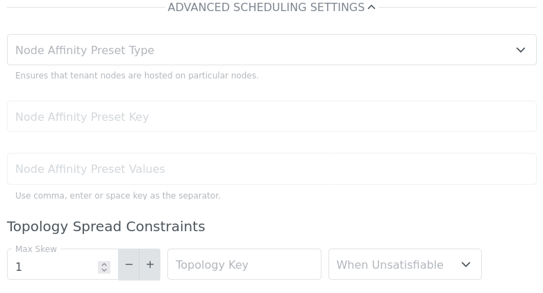 Virtual Machines Advanced Scheduling