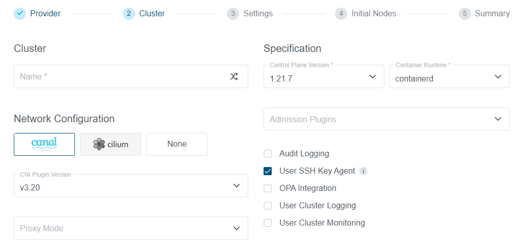 Network Configuration with Kubermatic Kubernetes Platform