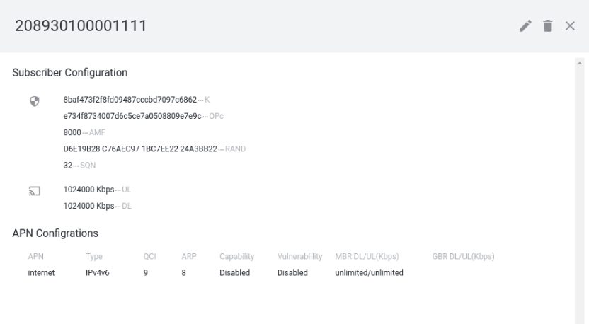 GNS3 network: Subcriber Configuration