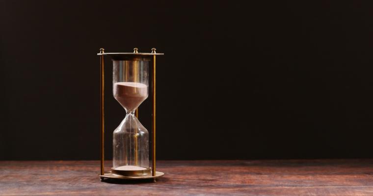 Hourglass ticking time